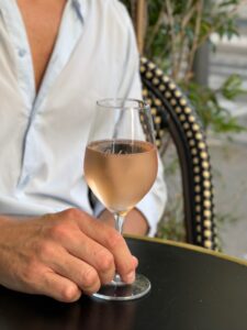 Verre de rosé