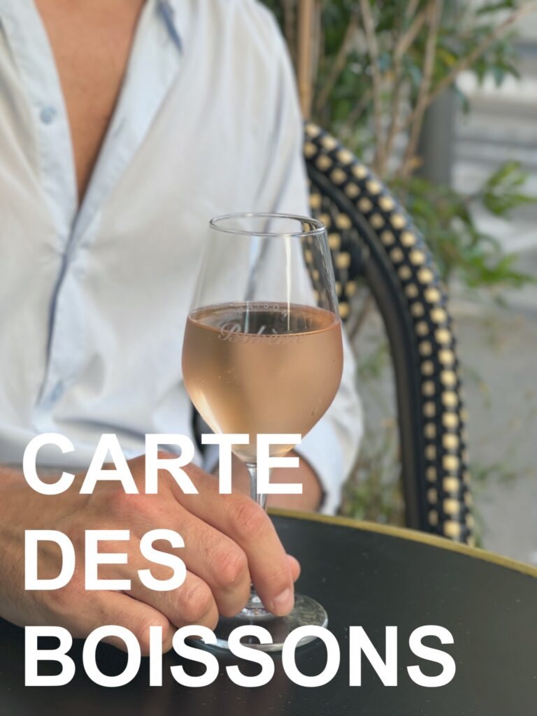 Carte des boissons