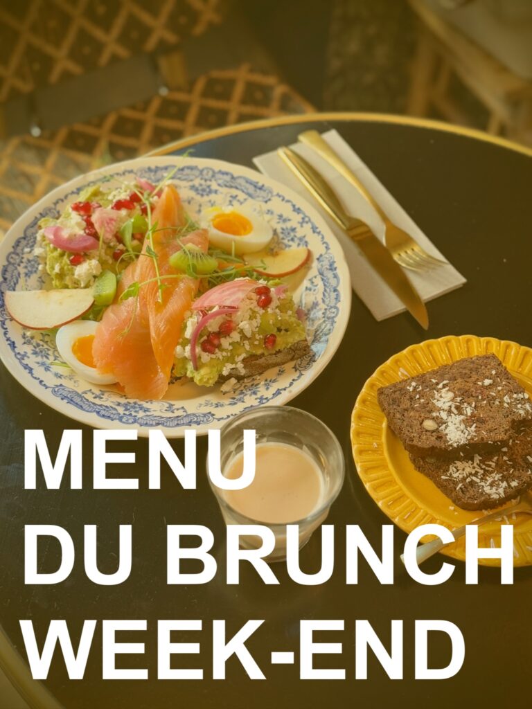 Menu brunch week end